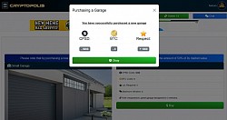 @ Garage - Successfully purchased a Garage for 5,000 CPSD.