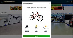 @ Car Market - Successfully purchased a bicycle for package delivery.