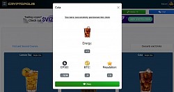 @ Restaurant - Purchase of Cola Drink to replenish Energy.